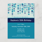 ANNIVERSAIRE INVITATION :: discotek 3 (Devant)