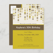 ANNIVERSAIRE INVITATION :: discotek 6 (Devant / Derrière)