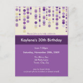 ANNIVERSAIRE INVITATION :: discotek 7 (Devant)