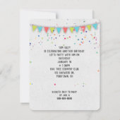 Anniversaire invitation du parti Chimpanzee (Dos)