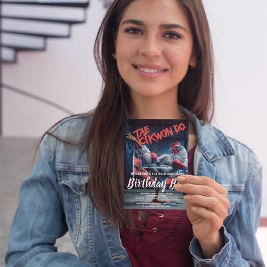 Anniversaire Invitation Dynamic Kick : L'artiste m