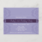 ANNIVERSAIRE INVITATION :: finesse 3 (Dos)