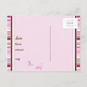 ANNIVERSAIRE INVITATION :: grâce - fille (Dos)