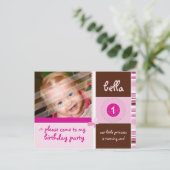 ANNIVERSAIRE INVITATION :: grâce - fille (Debout devant)