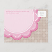 ANNIVERSAIRE INVITATION :: marguerite numérotée 4 (Dos)