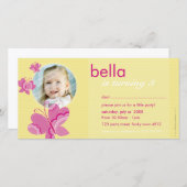 ANNIVERSAIRE INVITATION PHOTOCARD :: flutterbybutt (Devant / Derrière)