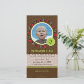 ANNIVERSAIRE INVITATION PHOTOCARD :: ladybird circ (Debout devant)