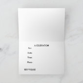 ANNIVERSAIRE INVITATION POUR UNE VIEILLE CHÈTE (Intérieur)