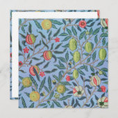 ANNIVERSAIRE INVITATION : WILLIAM MORRIS (Devant / Derrière)