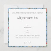 ANNIVERSAIRE INVITATION : WILLIAM MORRIS (Dos)