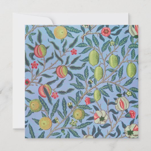 ANNIVERSAIRE INVITATION : WILLIAM MORRIS (Devant)