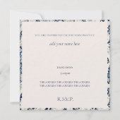 ANNIVERSAIRE INVITATION : WILLIAM MORRIS (Dos)