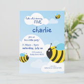 ANNIVERSAIRE INVITATIONS :: abeilles dans le ciel (Debout devant)