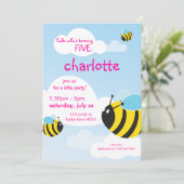 ANNIVERSAIRE INVITATIONS :: abeilles dans le ciel (Debout devant)