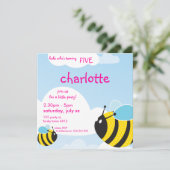 ANNIVERSAIRE INVITATIONS :: abeilles dans le ciel (Debout devant)