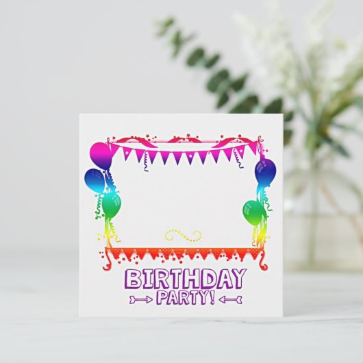 ****ANNIVERSAIRE**** INVITATIONS DE PARTIS (Debout devant)