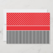 Anniversaire Ladybug Invitation avec la petite fil (Dos)