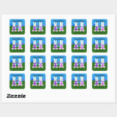 Anniversaire Lapin de Pâques #6 Stickers (Feuille)