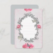 Anniversaire - Linge blanc - Carte d'invitation (Devant / Derrière)