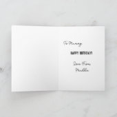 anniversaire maman. carte drôle (Intérieur)