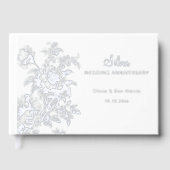 Anniversaire Mariage d'argent gravé floral (Recto)