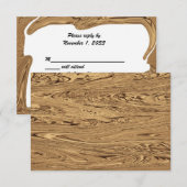 Anniversaire Mariage d'or Cartes RSVP Or (Devant / Derrière)