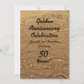 Anniversaire Mariage d'or Invitation personnalisée (Devant)