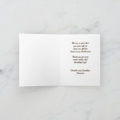 Anniversaire Mariage d'or Merci note (Intérieur)