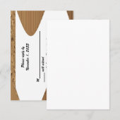 Anniversaire Mariage d'or RSVP Cartes Cisaillement (Devant / Derrière)