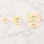 Anniversaire Mariage d'or Table Confetti (Devant)