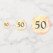 Anniversaire Mariage d'or Table Confetti (Derrière)