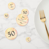 Anniversaire Mariage d'or Table Confetti (Groupe)