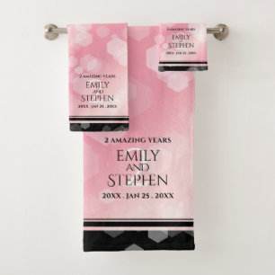 Anniversaire Mariage élégant du 2e Rose Quartz