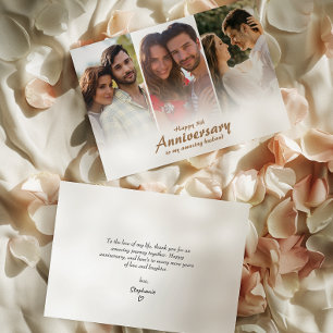 Anniversaire Mariage moderne Carte de collage