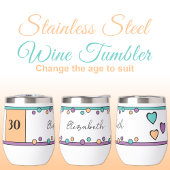 Anniversaire marquant 30 ans nom orange vert