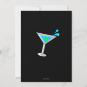 Anniversaire Martini Cocktail Invitation (Dos)