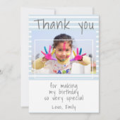 Anniversaire Merci Carte photo (Devant)