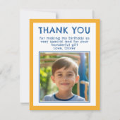 Anniversaire Merci Enfants Carte photo (Devant)