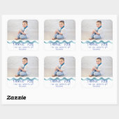 Anniversaire Merci Enfants Photo Sticker Garçon (Feuille)