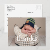 Anniversaire Merci | Merci cartes postales photo (Devant / Derrière)