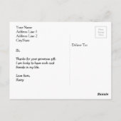 Anniversaire Merci | Merci cartes postales photo (Dos)