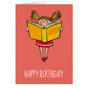Anniversaire mignon de rat de bibliothèque