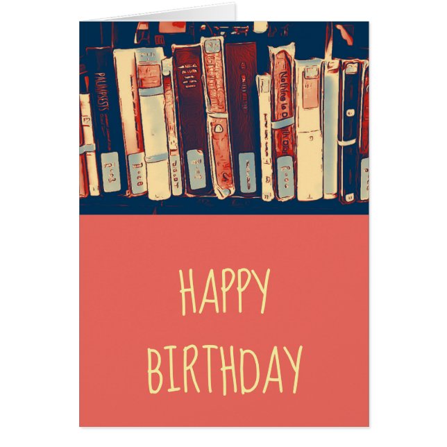 Anniversaire mignon de rat de bibliothèque (Devant)