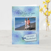 Anniversaire - Modèle Carte photo (Fleur jaune)