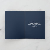 Anniversaire Modèle photo Elegant Chic Blue Gold (Intérieur)