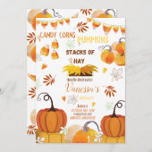 Anniversaire Moisson Anniversaire Carte d'invitati (Devant / Derrière)