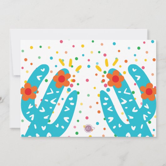 Anniversaire Muchas Gracias Fiesta Carte de remerc (Dos)