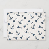 Anniversaire Nautique Old Sailor Invitations (Dos)