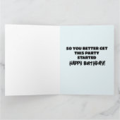 ANNIVERSAIRE OBTENONS CETTE FÊTE CARTES DÉMARRÉES (Intérieur)