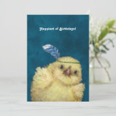 Anniversaire Peep carte plat (Debout devant)